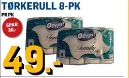 Price Lagerbutikk Ooops Tørkerull 8-pk tilbud