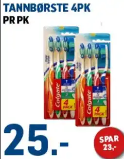 Price Lagerbutikk COLGATE Tannbørste 4pk tilbud