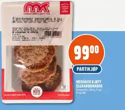 Coop Obs Meråker kjøtt elgkarbonader tilbud