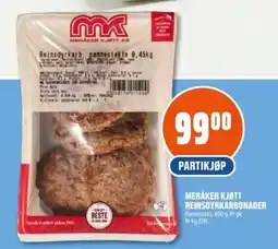 Coop Obs Meråker kjøtt reinsdyrkarbonader tilbud