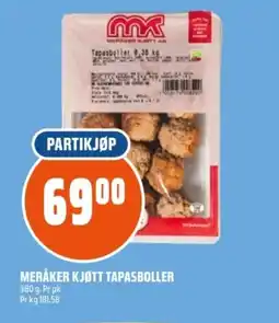 Coop Obs Meråker kjøtt tapasboller tilbud