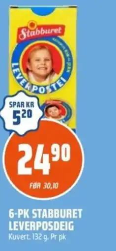 Coop Obs 6-pk stabburet leverposdeig tilbud