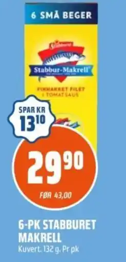 Coop Obs 6-pk stabburet makrell tilbud