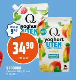 Coop Obs Q Yoghurt tilbud