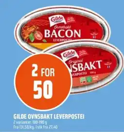Coop Obs Gilde ovnsbakt leverpostei tilbud