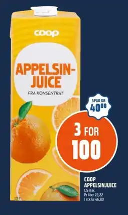 Coop Obs Coop appelsinjuice tilbud