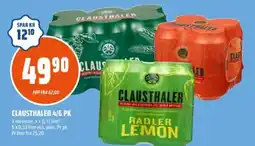 Coop Obs Clausthaler 4/6 pk tilbud