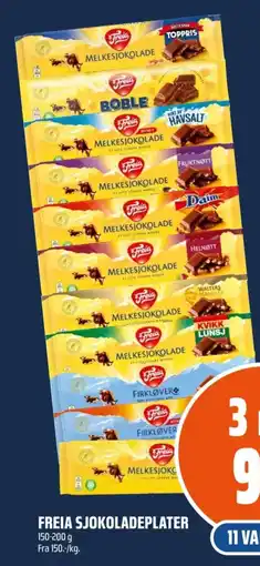 Coop Obs Freia sjokoladeplater tilbud