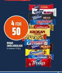 Coop Obs Nidar småsjokolade tilbud