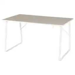 IKEA Huvudspelare Gamingbord, beige, 140x80 cm tilbud
