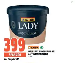 Coop Obs Jotun Lady wonderwall 05/ matt interiørmaling tilbud