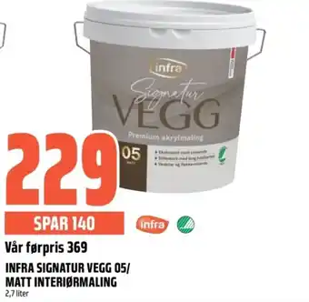 Coop Obs Infra Signatur vegg 05/ matt interiørmaling tilbud