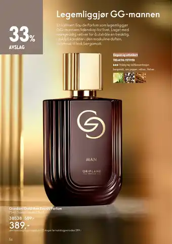 Oriflame Giordani Gold Man Eau de Parfum tilbud