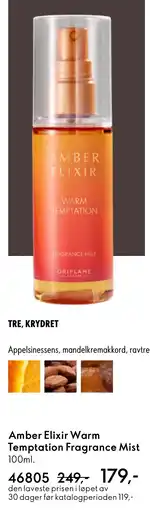 Oriflame Amber Elixir Warm Temptation Fragrance Mist tilbud