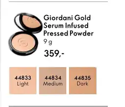 Oriflame Giordani Gold Serum Infused Pressed Powder tilbud