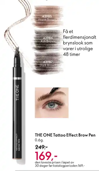 Oriflame THE ONE Tattoo Effect Brow Pen tilbud