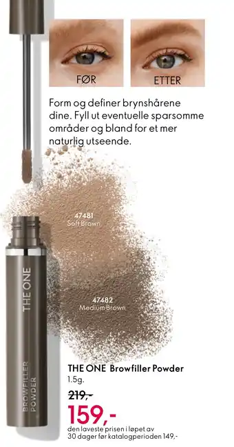 Oriflame THE ONE Browfiller Powder tilbud