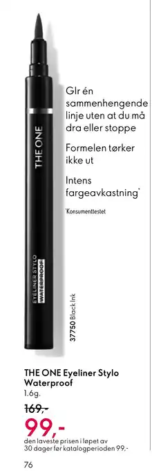 Oriflame THE ONE Eyeliner Stylo Waterproof tilbud