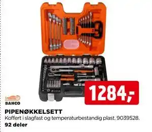 jem & fix PIPENØKKELSETT tilbud
