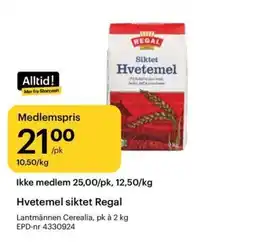 Storcash Hvetemel siktet Regal tilbud