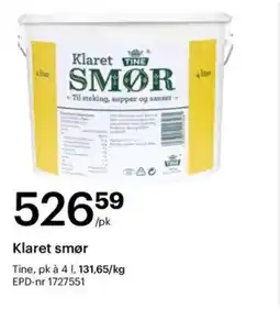 Storcash TINE Klaret smør tilbud