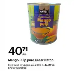 Storcash Mango Pulp pure Kesar Natco tilbud