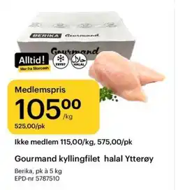 Storcash Gourmand kyllingfilet halal Ytterøy tilbud