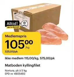 Storcash Matboden kyllingfilet tilbud