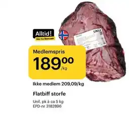 Storcash Flatbiff storfe tilbud