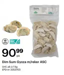 Storcash Dim Sum Gyoza m/reker ASC tilbud
