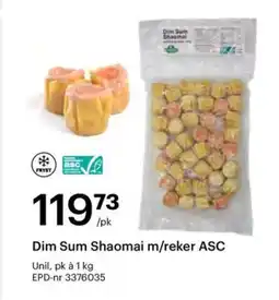 Storcash Dim Sum Shaomai m/reker ASC tilbud