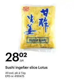 Storcash Sushi ingefær slice Lotus tilbud
