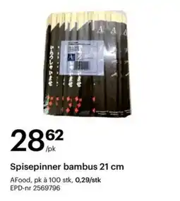 Storcash Spisepinner bambus tilbud