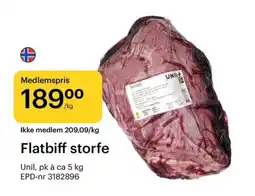 Storcash Flatbiff storfe tilbud