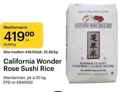 Storcash California Wonder Rose Sushi Rice tilbud