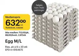 Storcash Egg M/L tilbud