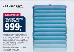 Sport 1 JOTUNHEIM BYGDIN LIGGUNDERLAG tilbud