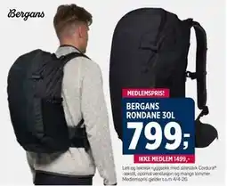 Sport 1 BERGANS RONDANE 30L tilbud