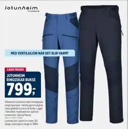 Sport 1 JOTUNHEIM RINGSSKAR BUKSE tilbud