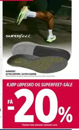 Sport 1 KJØP LØPESKO OG SUPERFEET-SÅLE tilbud