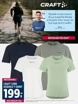 Sport 1 CRAFT CORE ESSENCE T ‑SHIRT tilbud