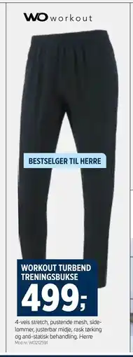 Sport 1 WORKOUT TURBEND TRENINGSBUKSE tilbud