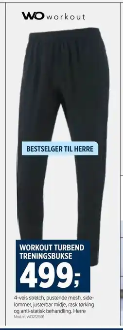 Sport 1 WORKOUT TURBEND TRENINGSBUKSE tilbud