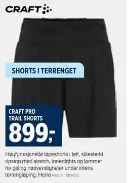 Sport 1 CRAFT PRO TRAIL SHORTS tilbud