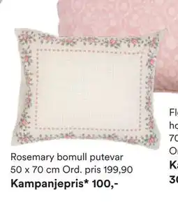 Kid Interiør Rosemary bomull putevar tilbud