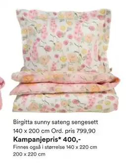 Kid Interiør Birgitta sunny sateng sengesett tilbud