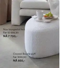 Kid Interiør Cocoon Boucle puff tilbud