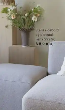 Kid Interiør Stella sidebord og pidestall tilbud
