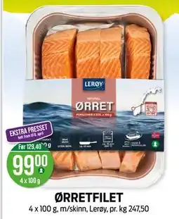 Kiwi ØRRETFILET tilbud