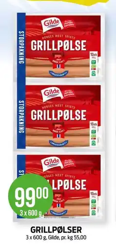 Kiwi GRILLPØLSER tilbud